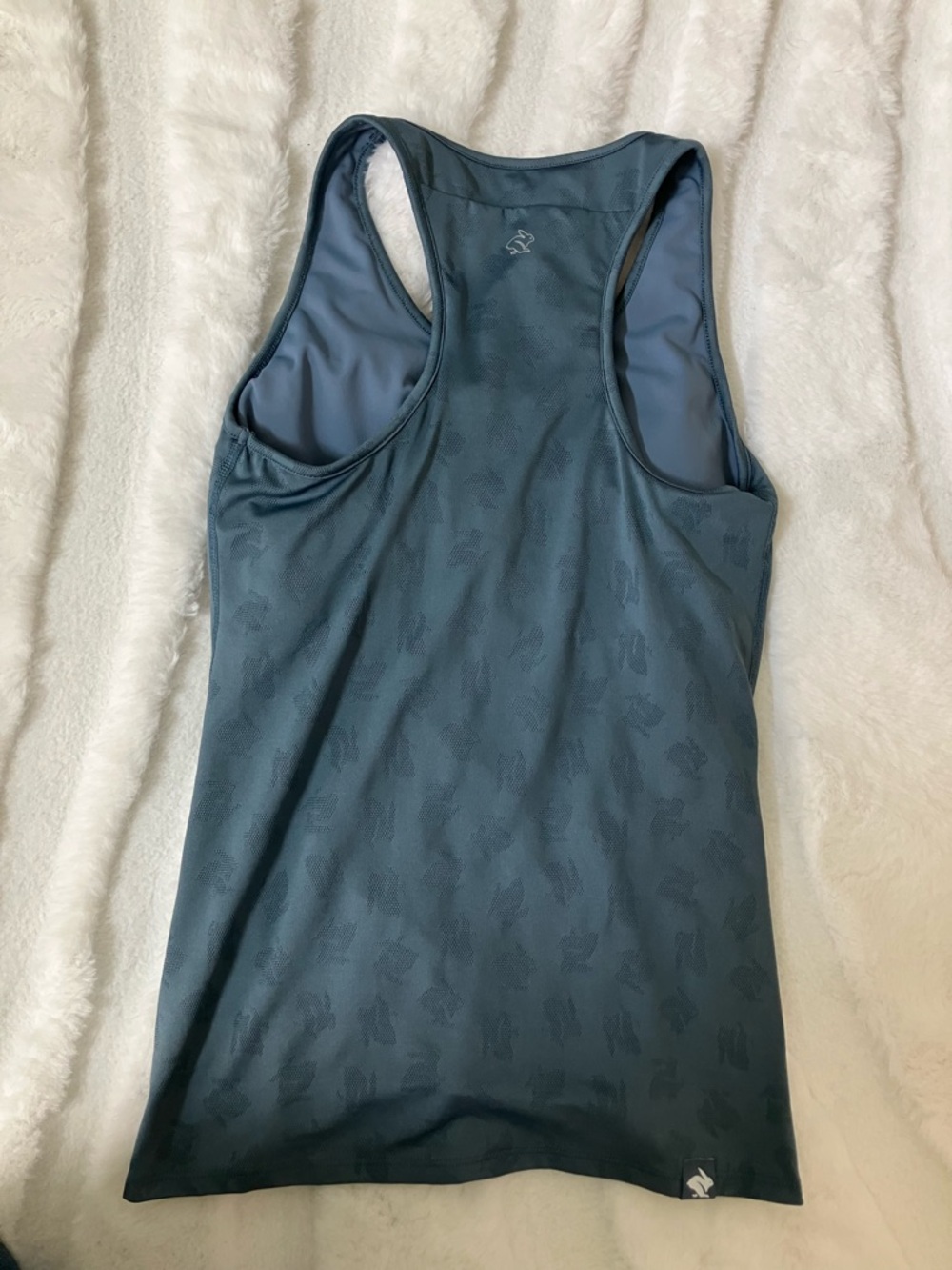 Rabbit Performance Racerback Tank Top in Slate Blue - Picture 4 of 6